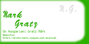 mark gratz business card
